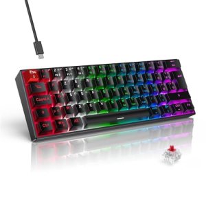TECURS – Clavier gamer mécanique LED ultra-réactif et compact TECURS – Clavier gamer mécanique LED ultra-réactif et compact