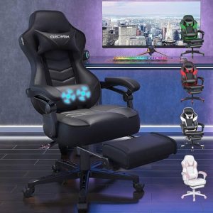 Chaise gaming ergonomique avec réglage de hauteur Chaise gaming ergonomique avec réglage de hauteur