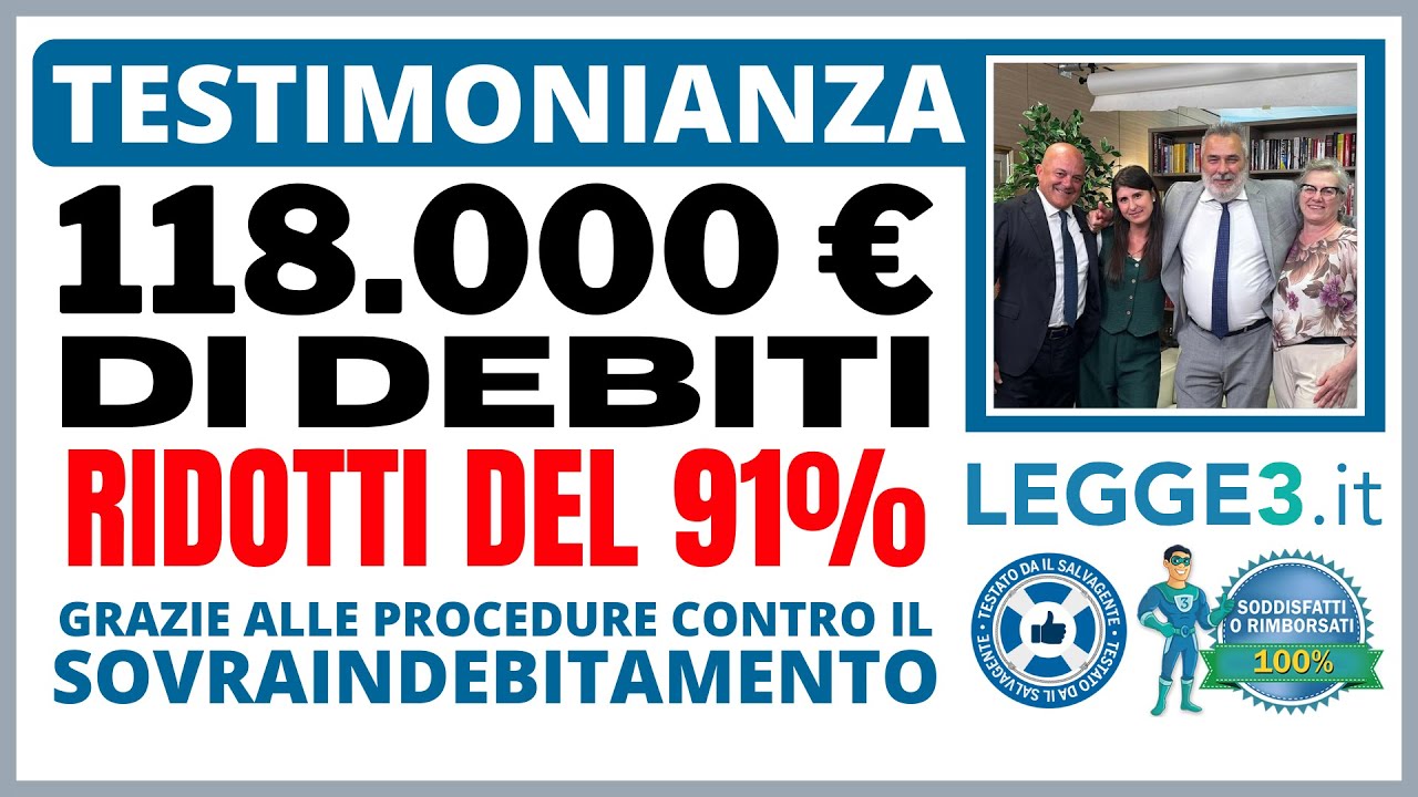 Come Liberarsi da 118.000€ di DEBITI: Eleonora Rinasce Dopo la Depressione | Legge3.it Come Liberarsi da 118.000€ di DEBITI: Eleonora Rinasce Dopo la Depressione | Legge3.it