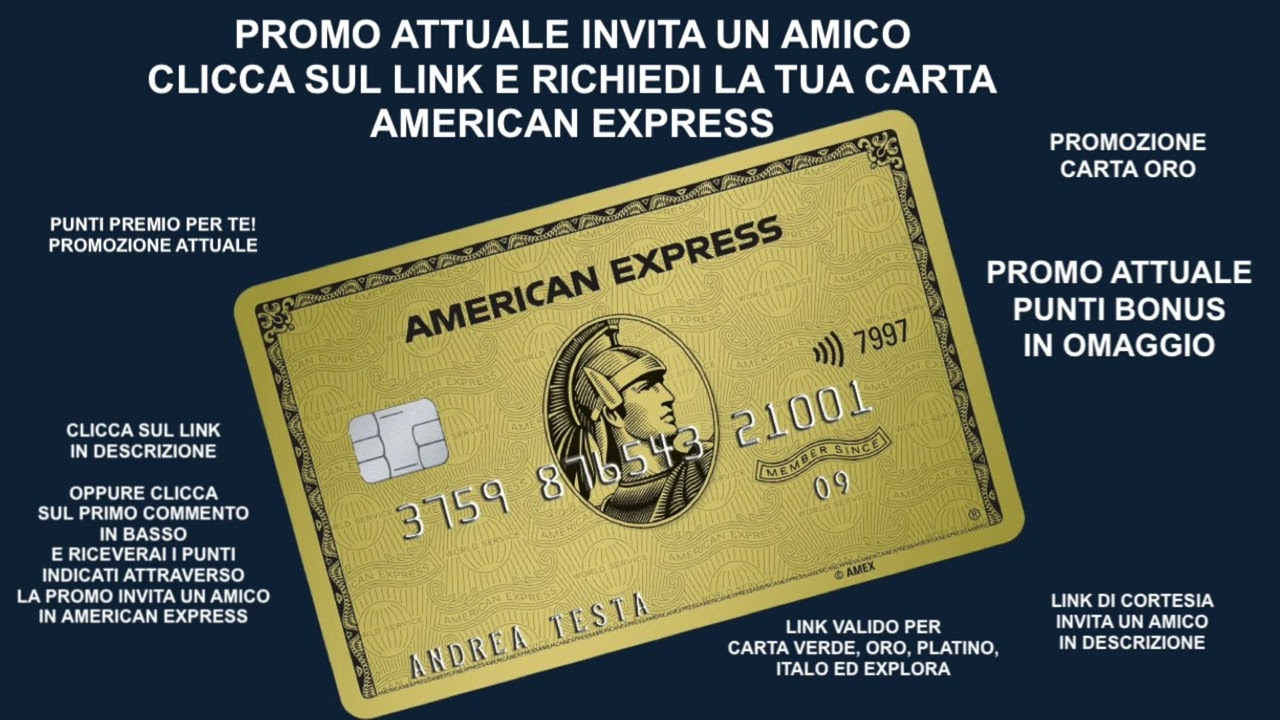 2025 AMERICAN EXPRESS CARTA ORO AMEX PROMO GOLD INVITA UN AMICO €400 DI SCONTO: LINK NEI COMMENTI 2025 AMERICAN EXPRESS CARTA ORO AMEX PROMO GOLD INVITA UN AMICO €400 DI SCONTO: LINK NEI COMMENTI