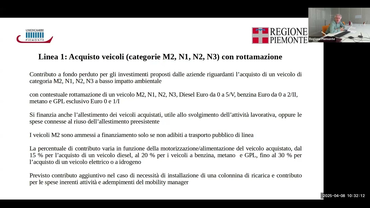 Webinar – bando Rinnovo delle flotte delle imprese piemontesi (7 aprile 2025) Webinar – bando Rinnovo delle flotte delle imprese piemontesi (7 aprile 2025)