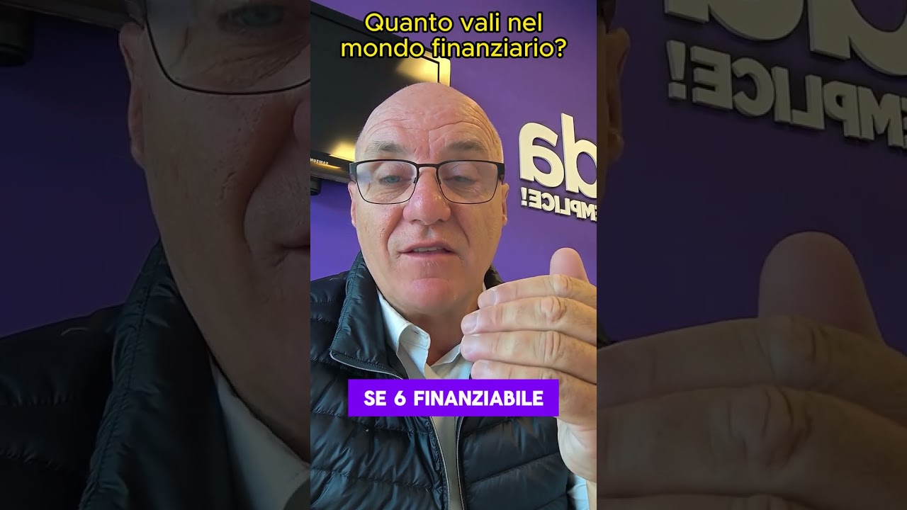 Ti sei mai chiesto quanto vali nel mondo finanziario? vali 100.000 o 400.000 € Ti sei mai chiesto quanto vali nel mondo finanziario? vali 100.000 o 400.000 €