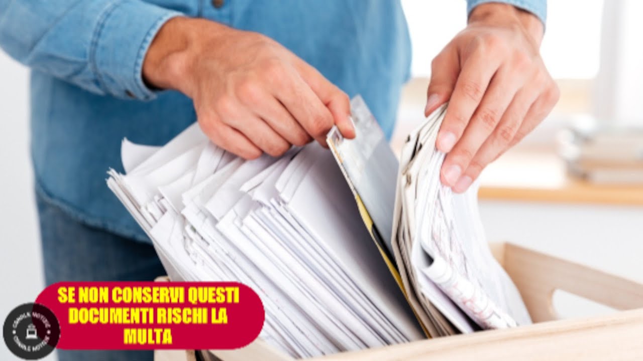 Ecco cosa devi conservare per non avere problemi con il Fisco Ecco cosa devi conservare per non avere problemi con il Fisco
