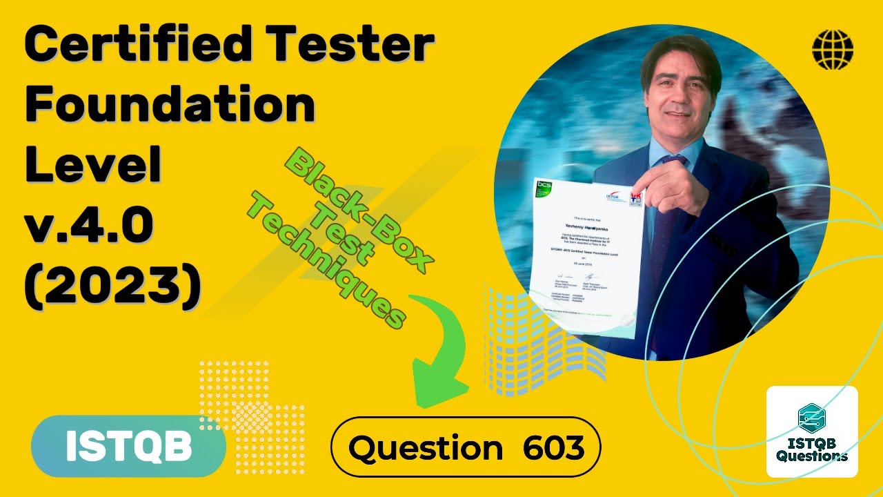 ISTQB. Foundation level v.4.0 (2023). Question #603 ISTQB. Foundation level v.4.0 (2023). Question #603