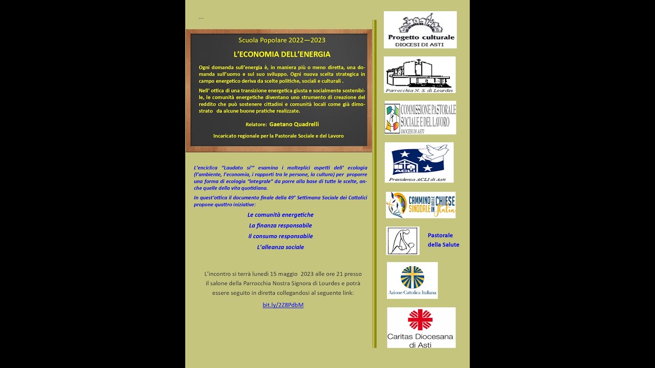Scuola Popolare 2022-2023: l’economia dell’energia Scuola Popolare 2022-2023: l’economia dell’energia