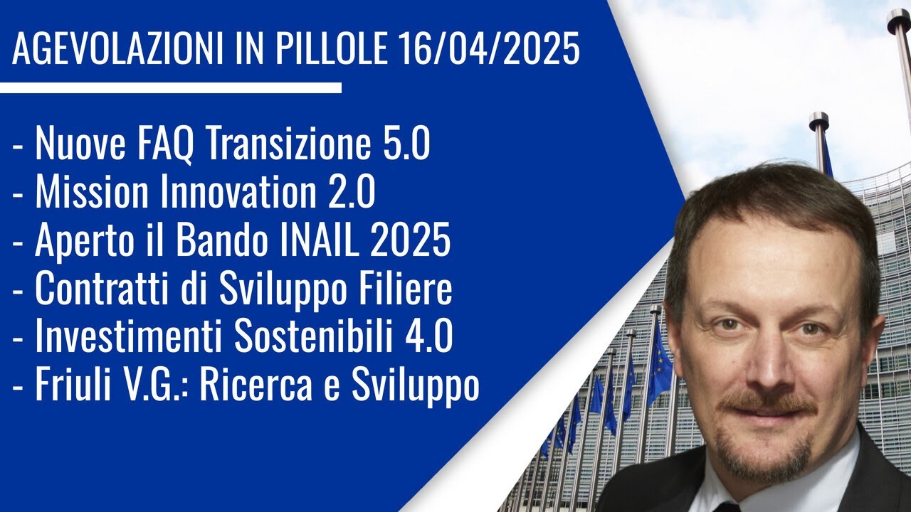 Nuove FAQ per Transizione 5.0 – Apre il Bando INAIL – Investimenti sostenibili 4.0 Nuove FAQ per Transizione 5.0 – Apre il Bando INAIL – Investimenti sostenibili 4.0