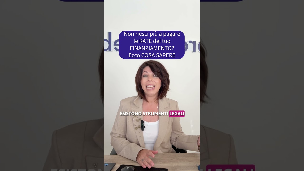 Non riesci più a pagare le RATE del tuo FINANZIAMENTO? Ecco cosa sapere Non riesci più a pagare le RATE del tuo FINANZIAMENTO? Ecco cosa sapere