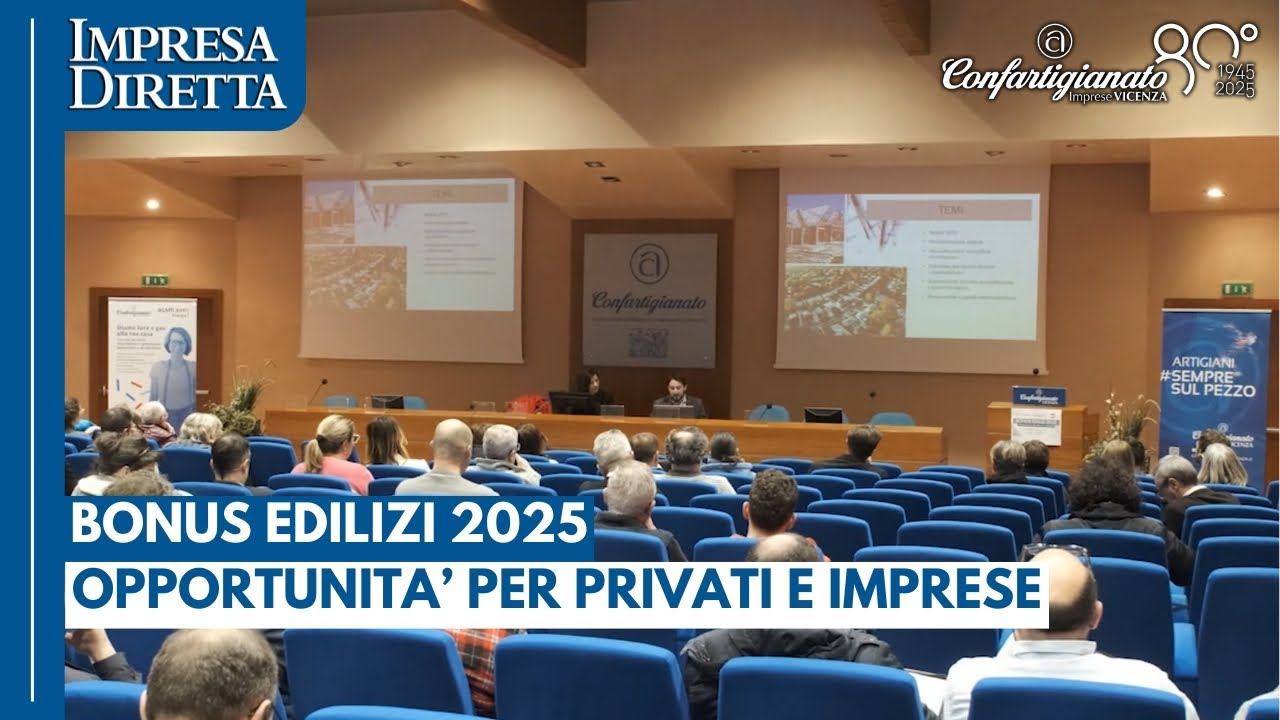 Bonus Edilizi 2025: il convegno sulle opportunità per privati e imprese Bonus Edilizi 2025: il convegno sulle opportunità per privati e imprese