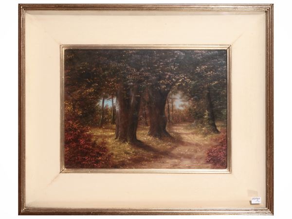 Paesaggio nel Mincio – Veduta di bosco (XX secolo) – Asta Una villa a Mantova: Arredi antichi e Arte contemporanea – Maison Bibelot – Casa d’Aste Firenze Paesaggio nel Mincio – Veduta di bosco (XX secolo) – Asta Una villa a Mantova: Arredi antichi e Arte contemporanea – Maison Bibelot – Casa d’Aste Firenze