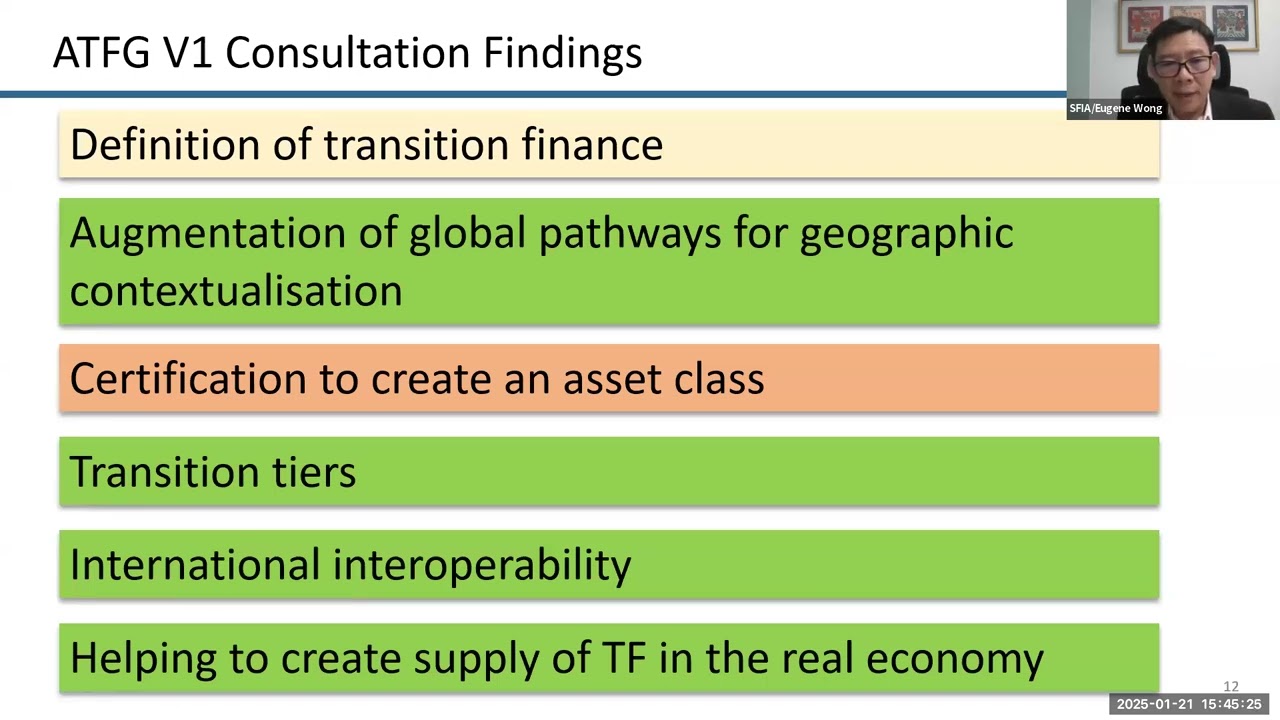 CEFIM FDG Session 2 PPT: Eugene Wong, ‘Asean Transition Finance Guidance V2’ (Indonesia, Jan 2025) CEFIM FDG Session 2 PPT: Eugene Wong, ‘Asean Transition Finance Guidance V2’ (Indonesia, Jan 2025)