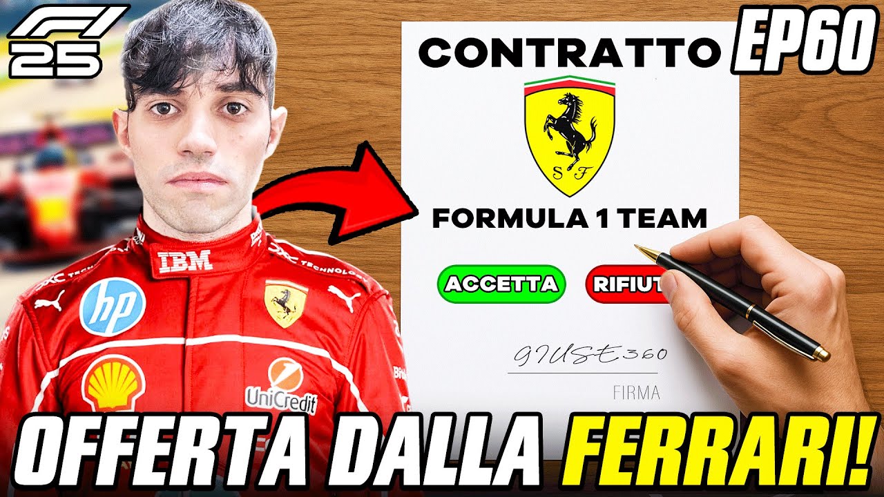 OFFERTA DELLA FERRARI! + GARA BELLISSIMA A SPA! – F1 25 CARRIERA PILOTA EP.60 OFFERTA DELLA FERRARI! + GARA BELLISSIMA A SPA! – F1 25 CARRIERA PILOTA EP.60