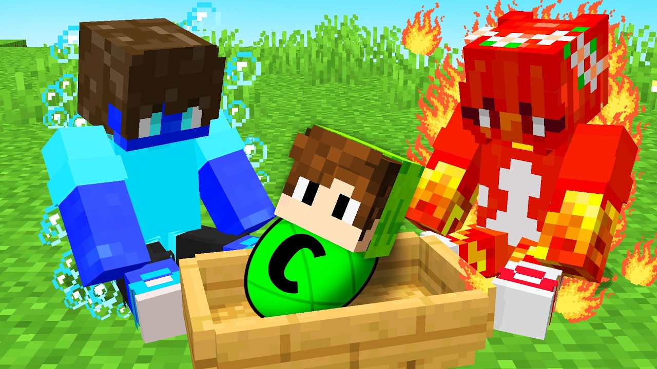 Bebê Cadres foi ADOTADO por uma FAMÍLIA ELEMENTAL no Minecraft! Bebê Cadres foi ADOTADO por uma FAMÍLIA ELEMENTAL no Minecraft!