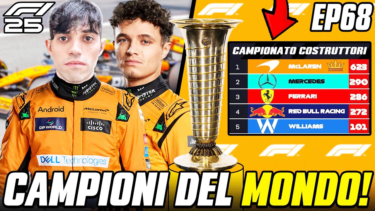 SIAMO CAMPIONI DEL MONDO! – PRIMO TROFEO DELLA CARRIERA! – F1 25 CARRIERA PILOTA EP.68 SIAMO CAMPIONI DEL MONDO! – PRIMO TROFEO DELLA CARRIERA! – F1 25 CARRIERA PILOTA EP.68