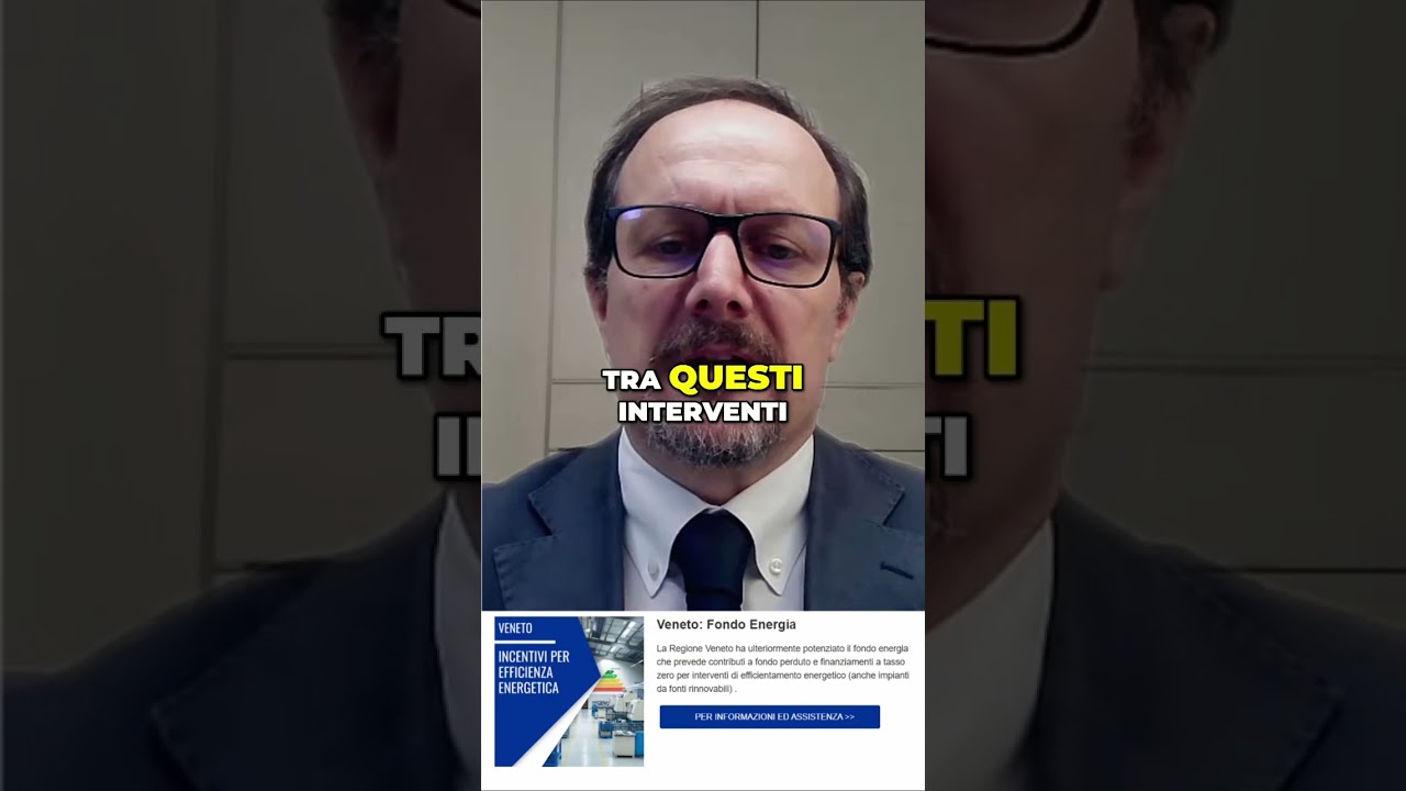 Fondo Energia Veneto: contributi e finanziamenti a tasso zero #shorts Fondo Energia Veneto: contributi e finanziamenti a tasso zero #shorts