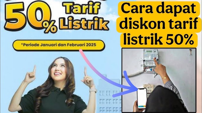 Diskon Tarif Listrik 50% Diskon Tarif Listrik 50%