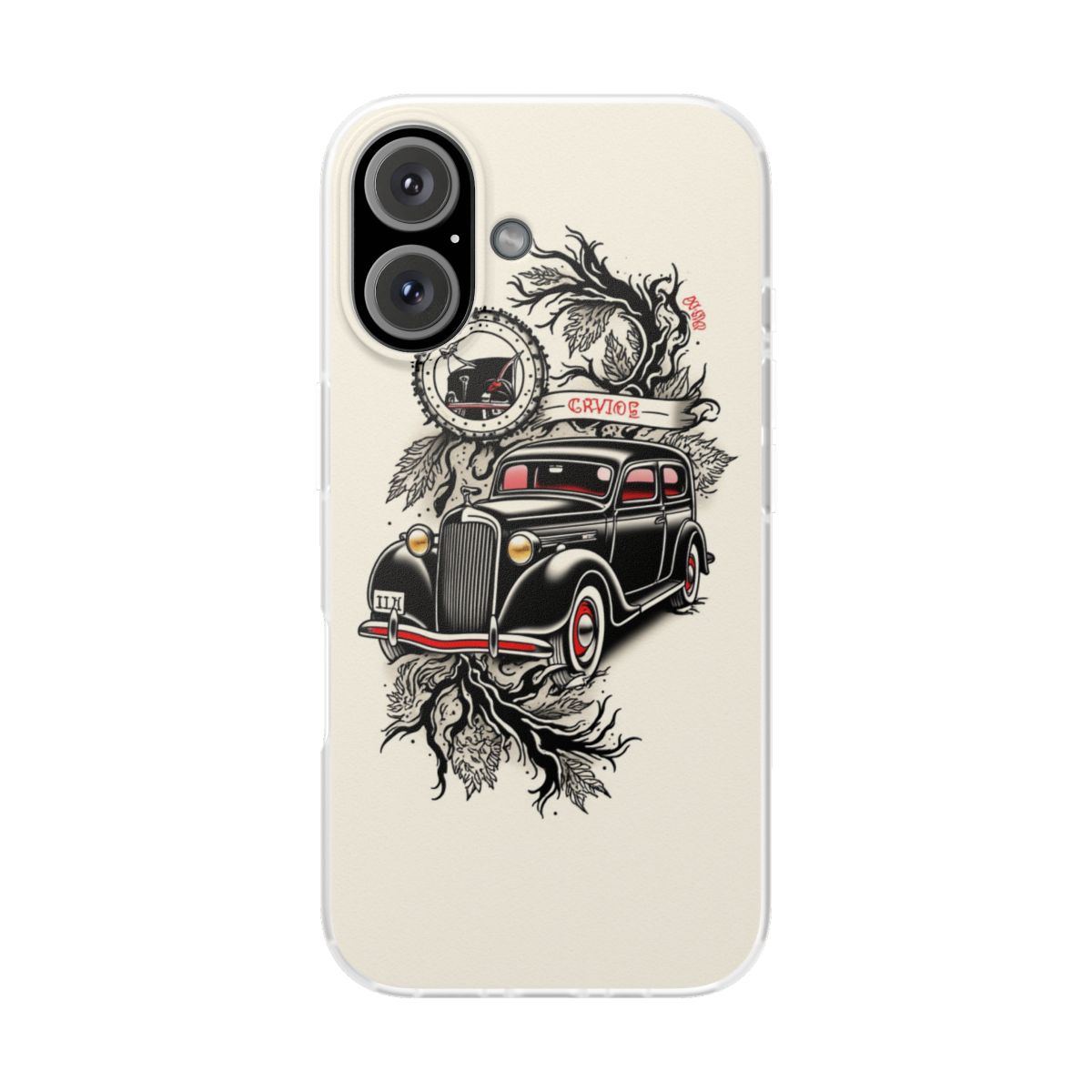 Classic Car Ink iPhone 16 Flexi Phone Case Classic Car Ink iPhone 16 Flexi Phone Case