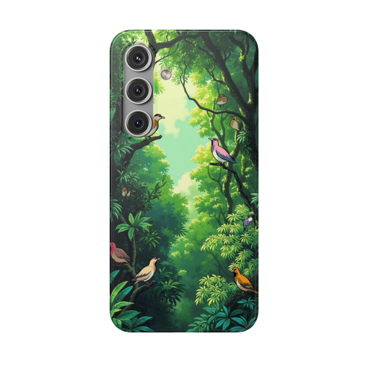 Rain Forest Birds Samsung Galaxy S24 Flexi Phone Case Rain Forest Birds Samsung Galaxy S24 Flexi Phone Case