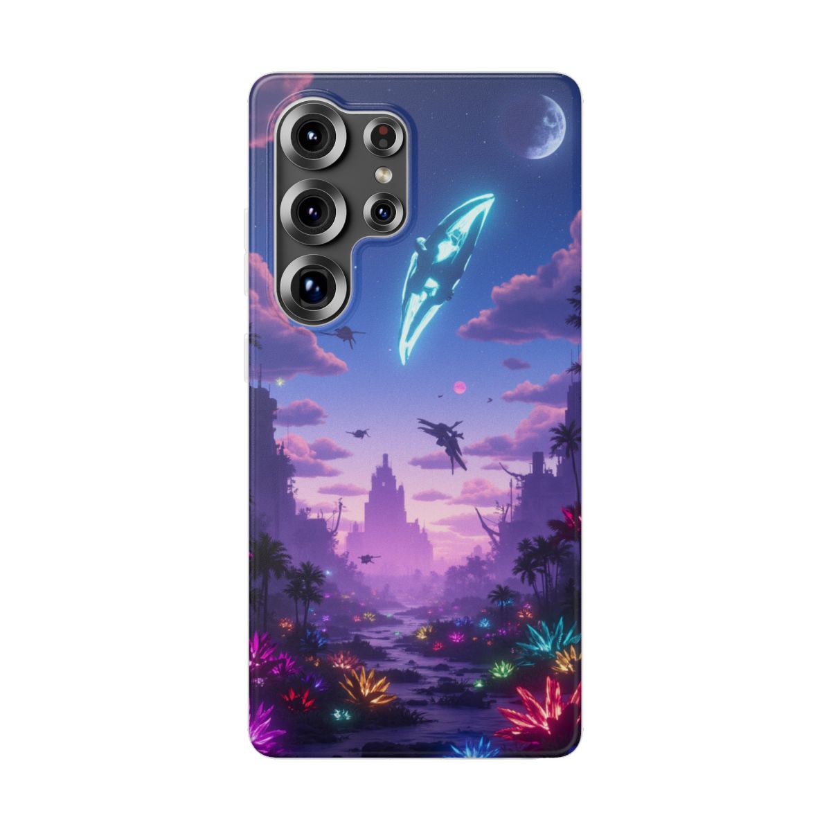 Alien Robot Meet Samsung Galaxy S25 Ultra Flexi Phone Case Alien Robot Meet Samsung Galaxy S25 Ultra Flexi Phone Case