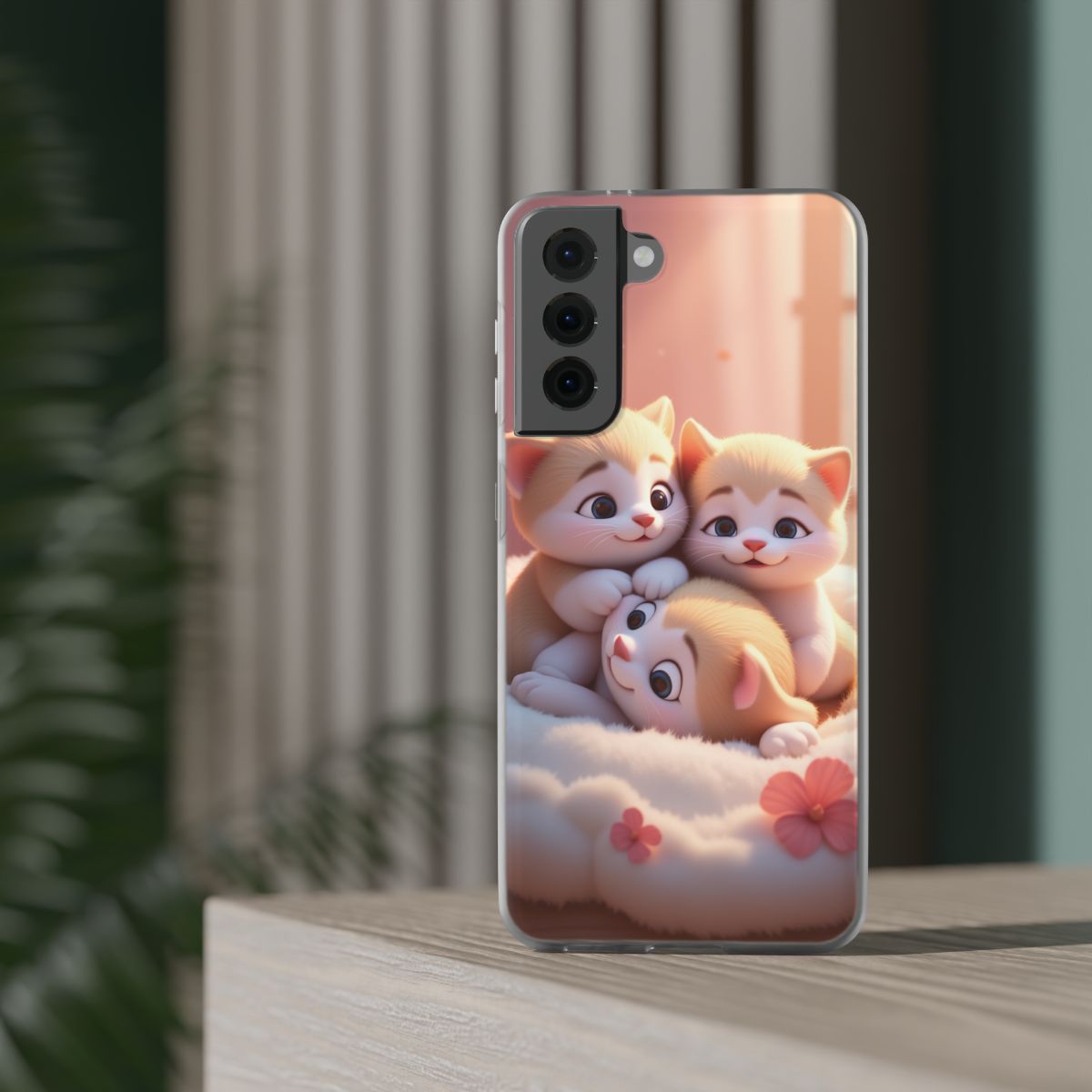 Cozy Kitten Pile Samsung Galaxy S21 Flexi Phone Case Cozy Kitten Pile Samsung Galaxy S21 Flexi Phone Case