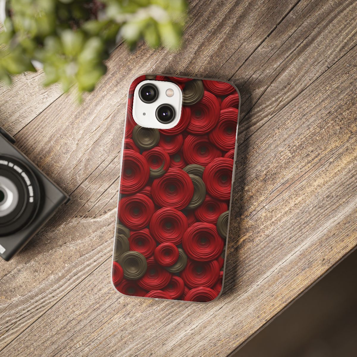 Crimson Jade Spiral iPhone 14 – Flexi Phone Case Crimson Jade Spiral iPhone 14 – Flexi Phone Case
