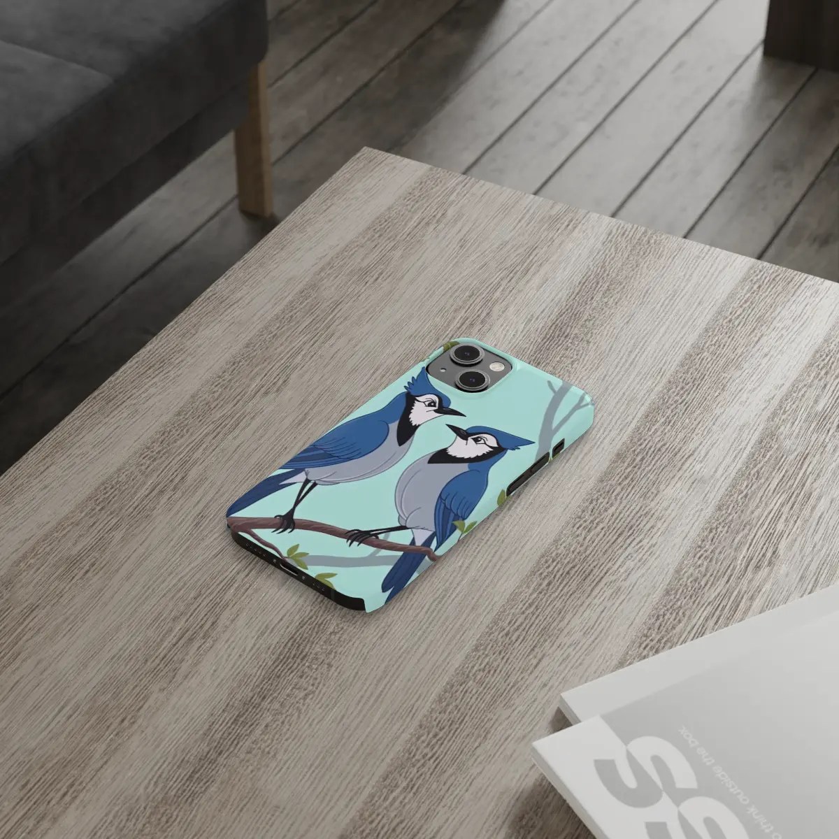 Blue Jay Pair Slim Phone Case Blue Jay Pair Slim Phone Case