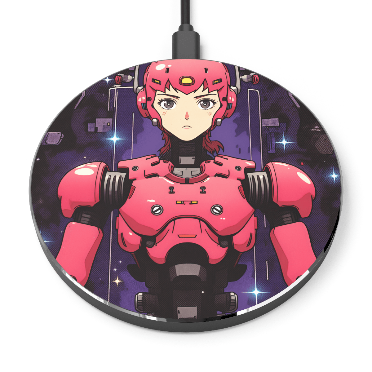 Cute Robot Girl Charging Pad Cute Robot Girl Charging Pad