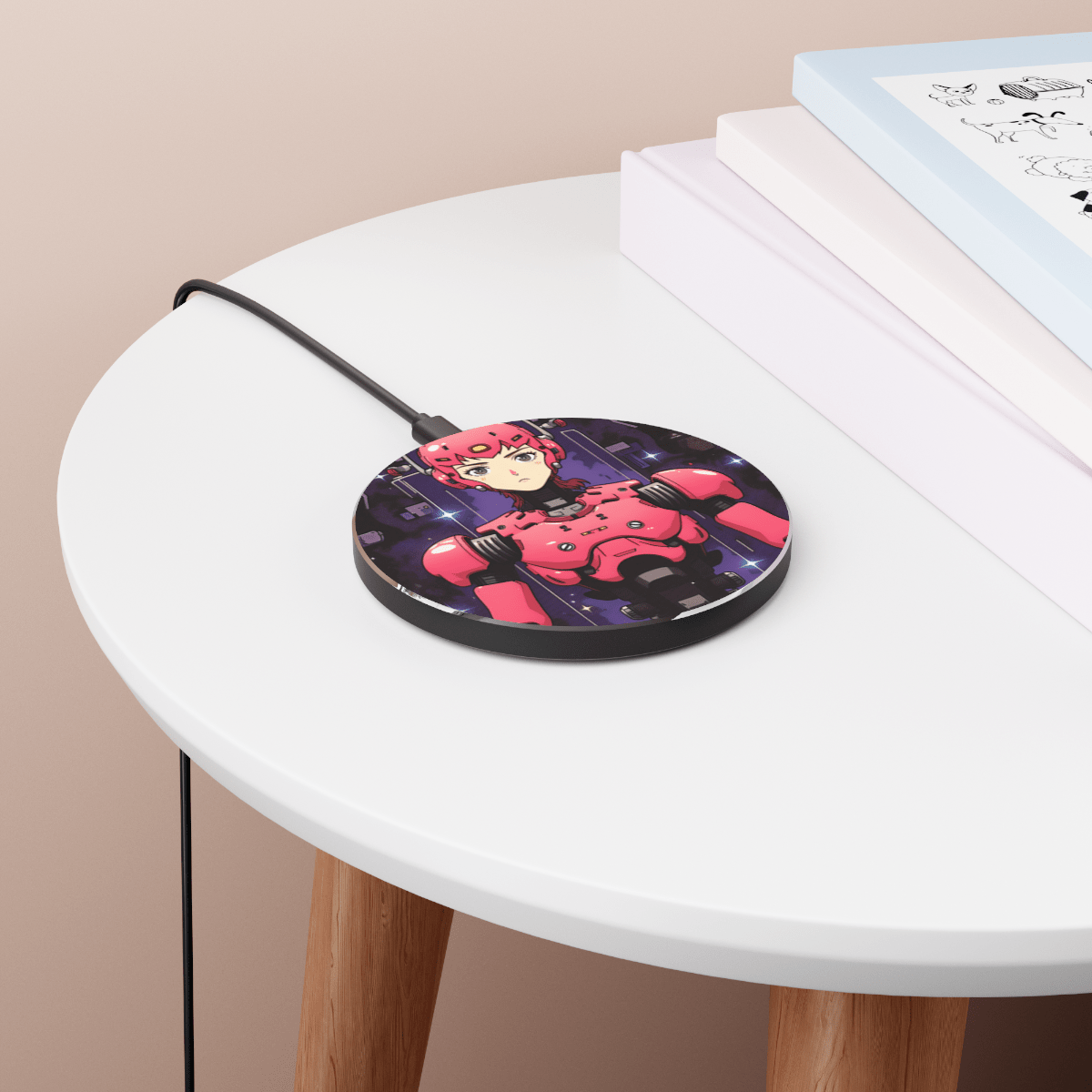 Cute Robot Girl Charging Pad Cute Robot Girl Charging Pad