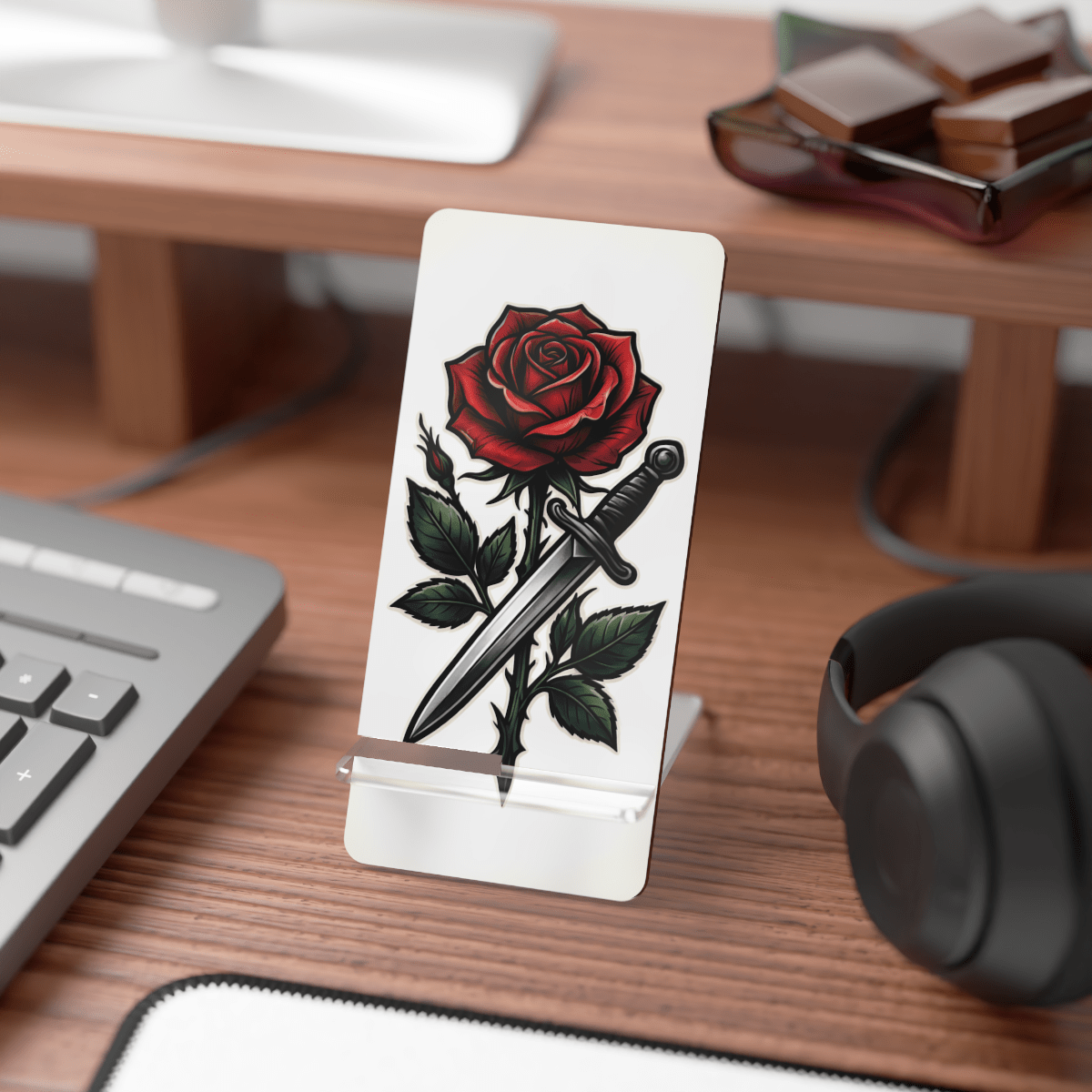 Rose Dagger Phone Display Stand Rose Dagger Phone Display Stand