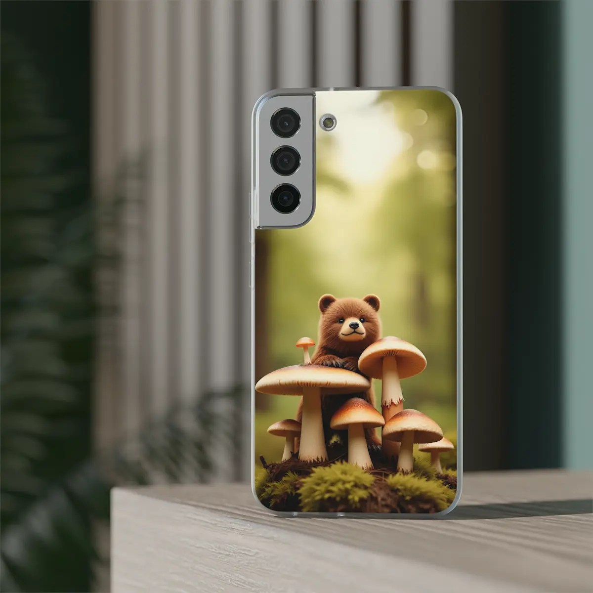 Bear Mushroom Flexi Phone Case Bear Mushroom Flexi Phone Case