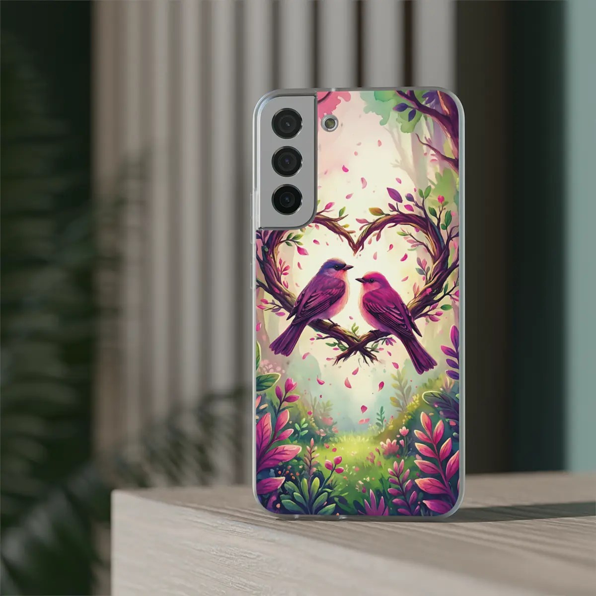 Bird Heart Love Flexi Phone Case Bird Heart Love Flexi Phone Case