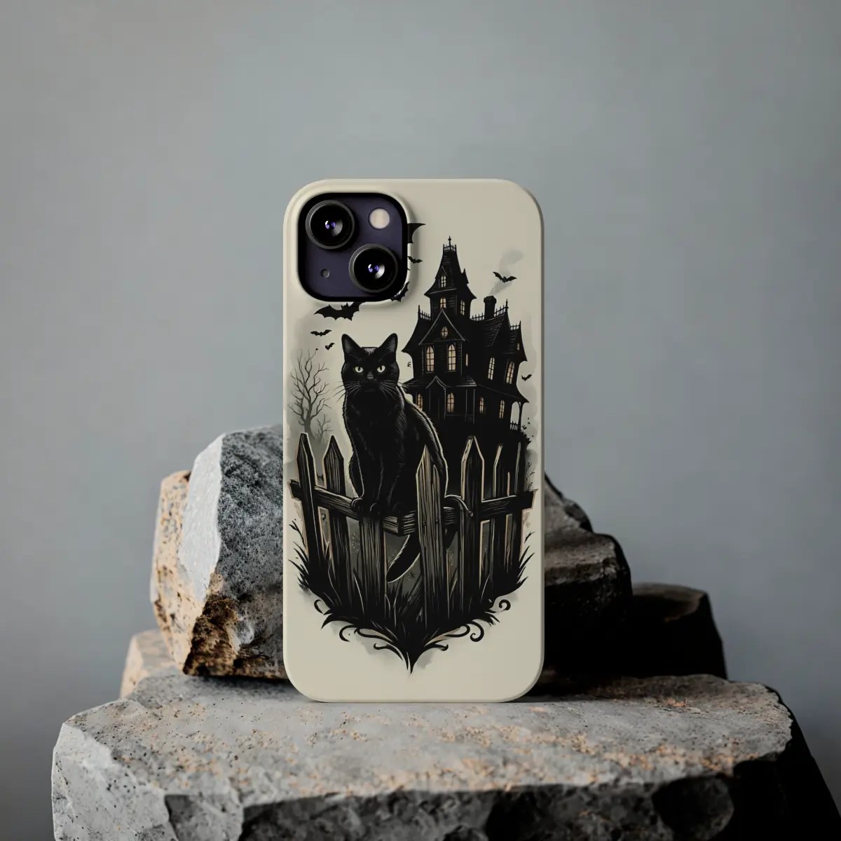 Black Cat Haunt Slim Phone Case Black Cat Haunt Slim Phone Case