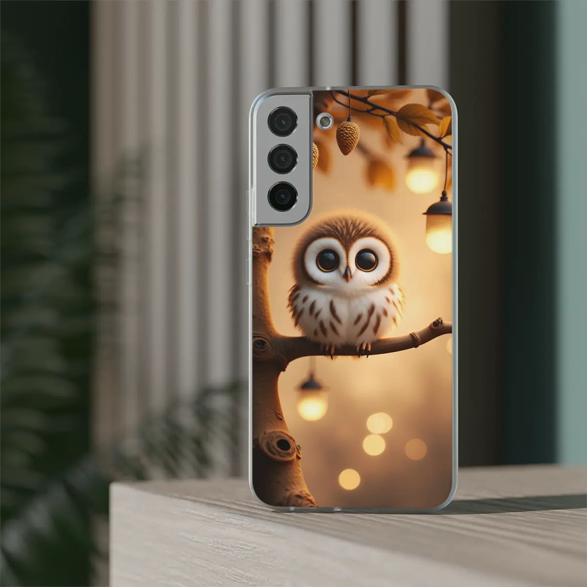 Baby Owl Glow Flexi Phone Case Baby Owl Glow Flexi Phone Case