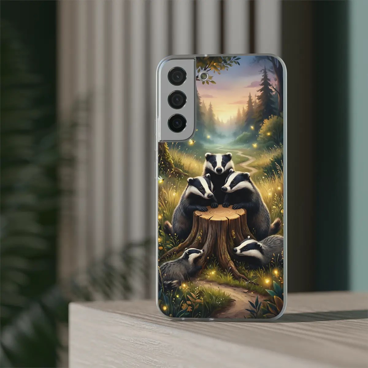Badger Dusk Flexi Phone Case Badger Dusk Flexi Phone Case