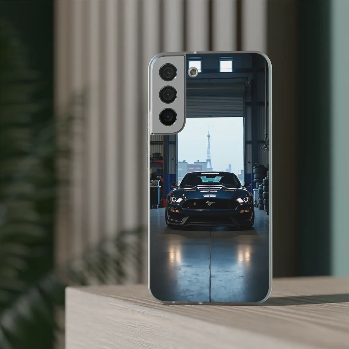 Garage Car Scene Flexi Phone Case Garage Car Scene Flexi Phone Case
