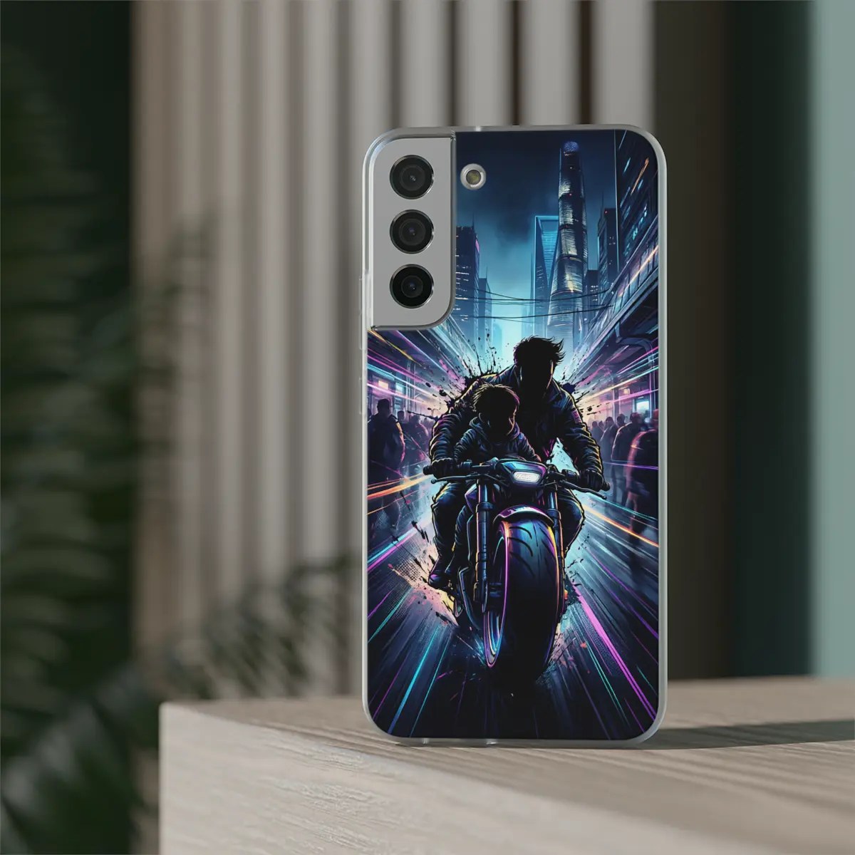 Neon Ride Duo Flexi Phone Case Neon Ride Duo Flexi Phone Case