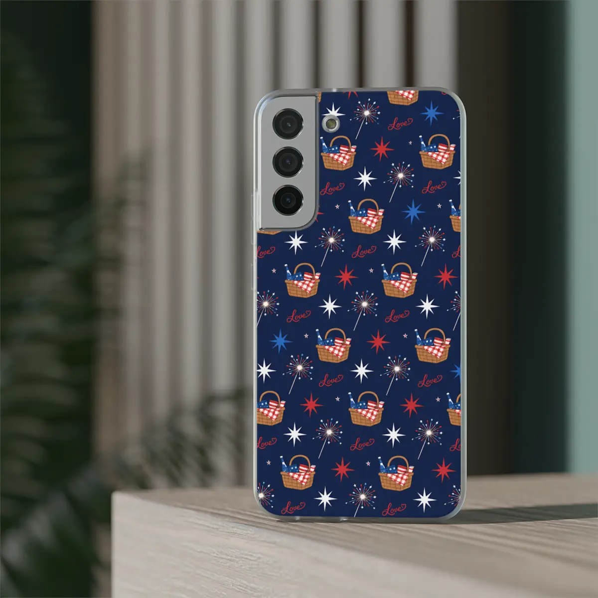 Picnic Pattern Flexi Phone Case Picnic Pattern Flexi Phone Case
