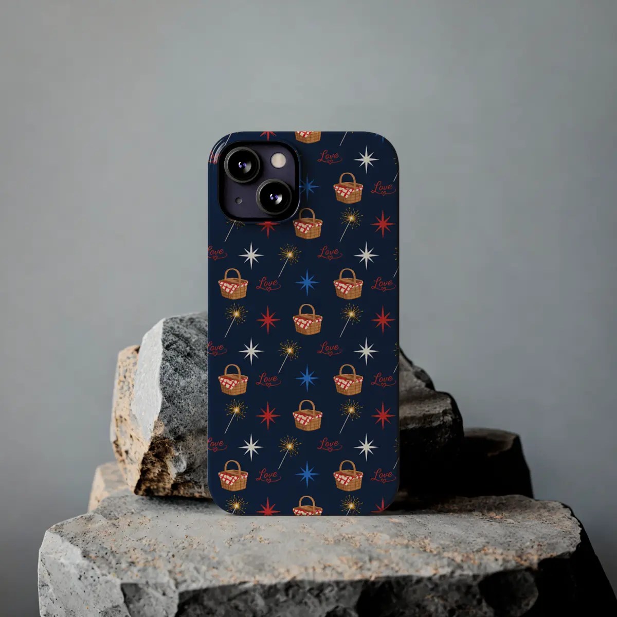 Picnic Pattern Slim Phone Case Picnic Pattern Slim Phone Case