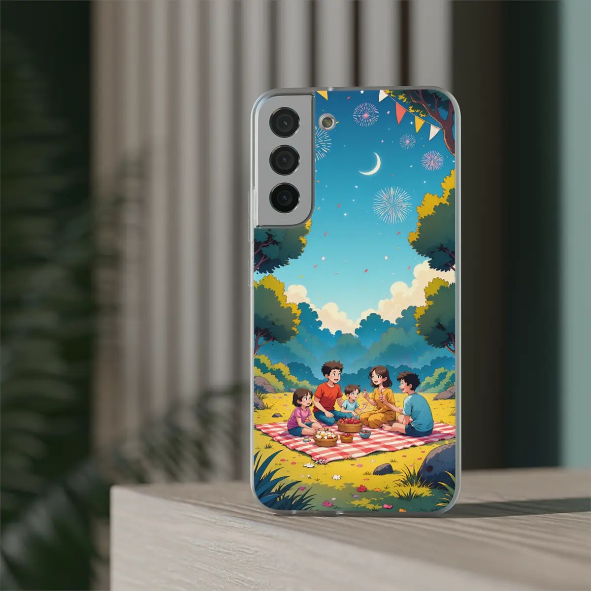 Family Fireworks Flexi Phone Case Family Fireworks Flexi Phone Case