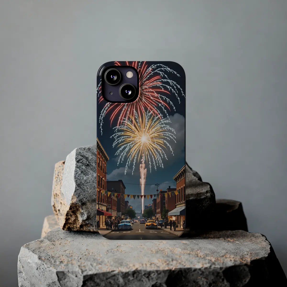 Retro Fireworks Slim Phone Case Retro Fireworks Slim Phone Case