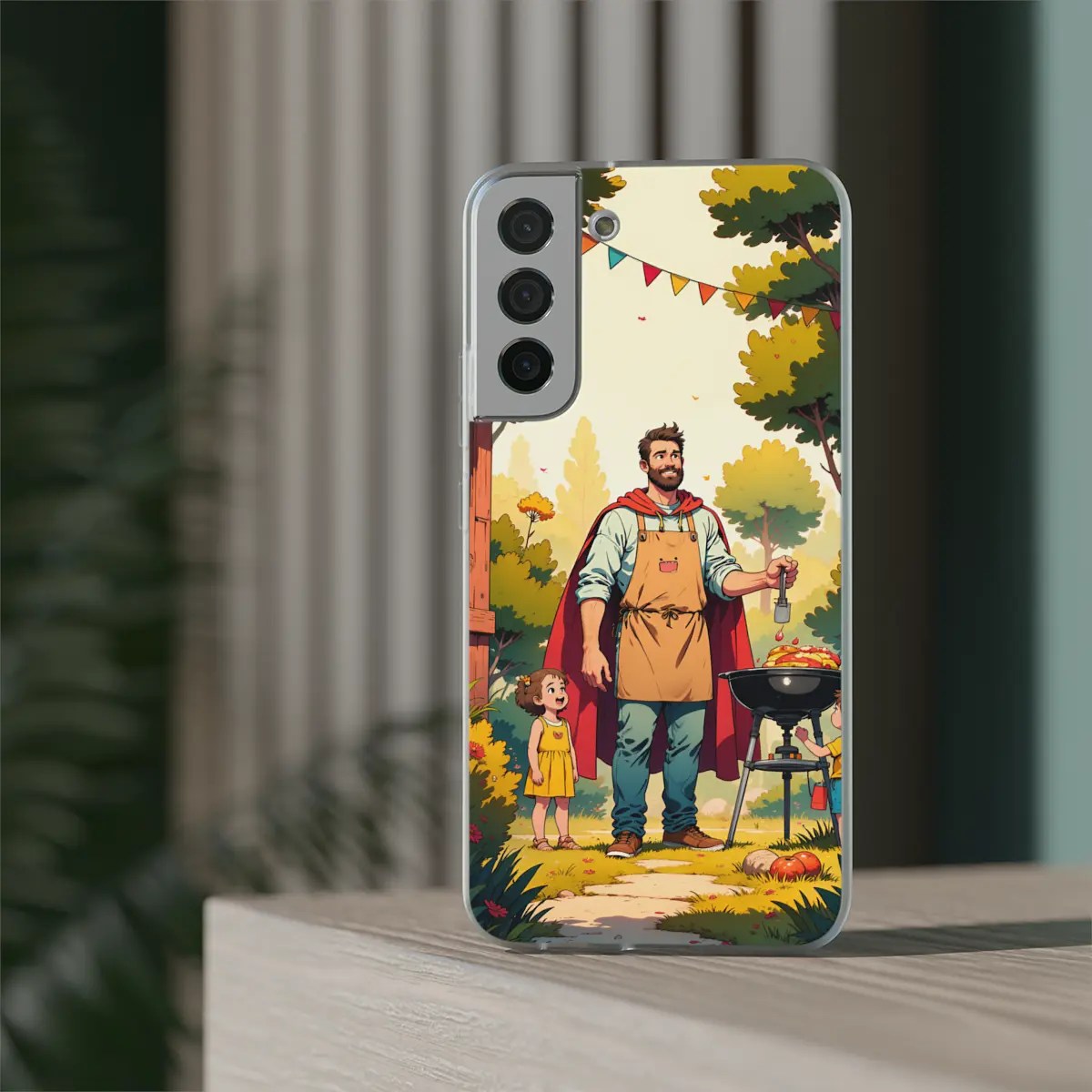 BBQ Dad Hero Flexi Phone Case BBQ Dad Hero Flexi Phone Case