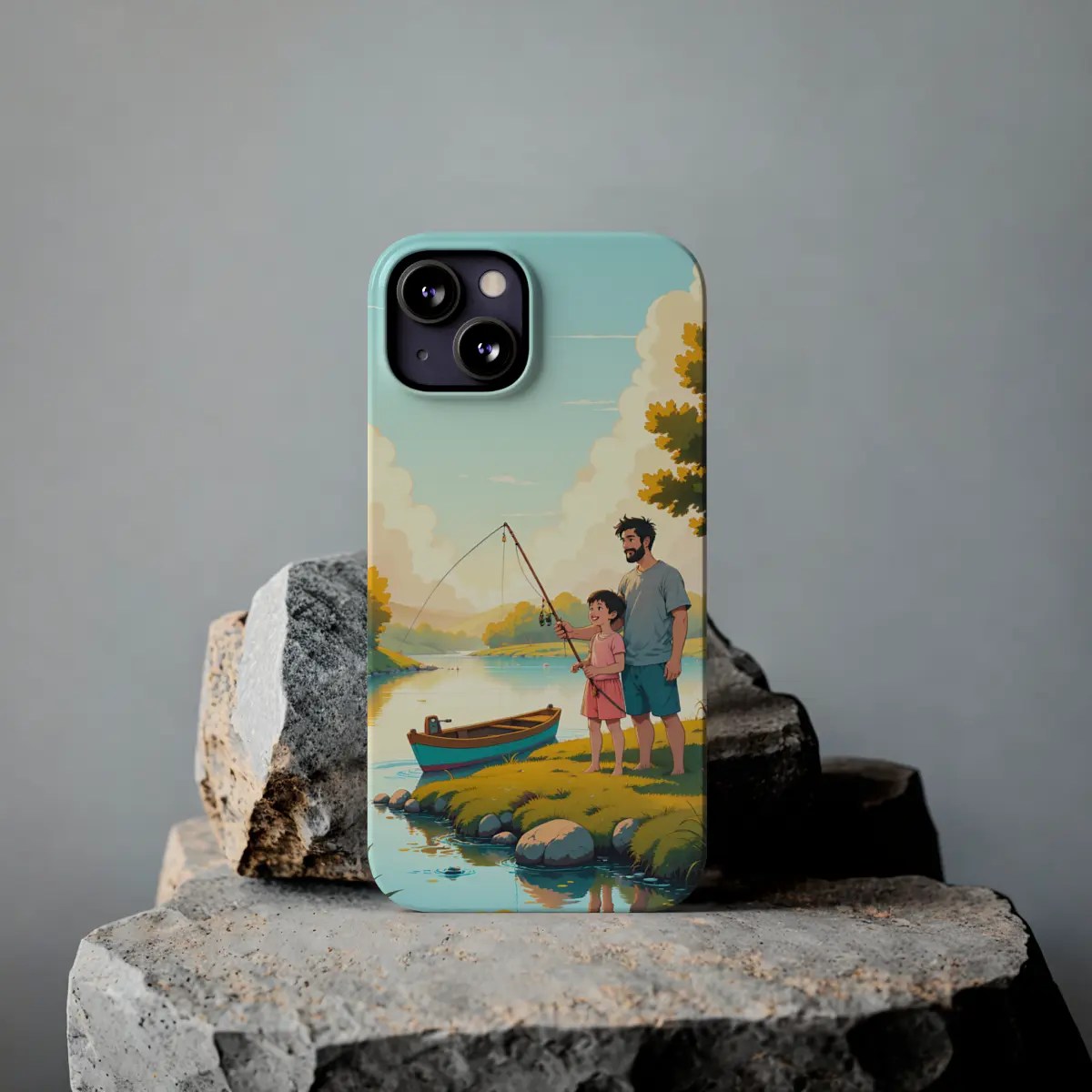 Fishing Together Slim Phone Case Fishing Together Slim Phone Case
