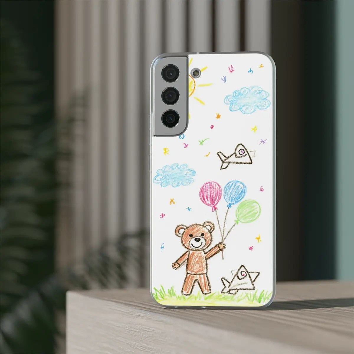 Bear Balloon Joy Flexi Phone Case Bear Balloon Joy Flexi Phone Case