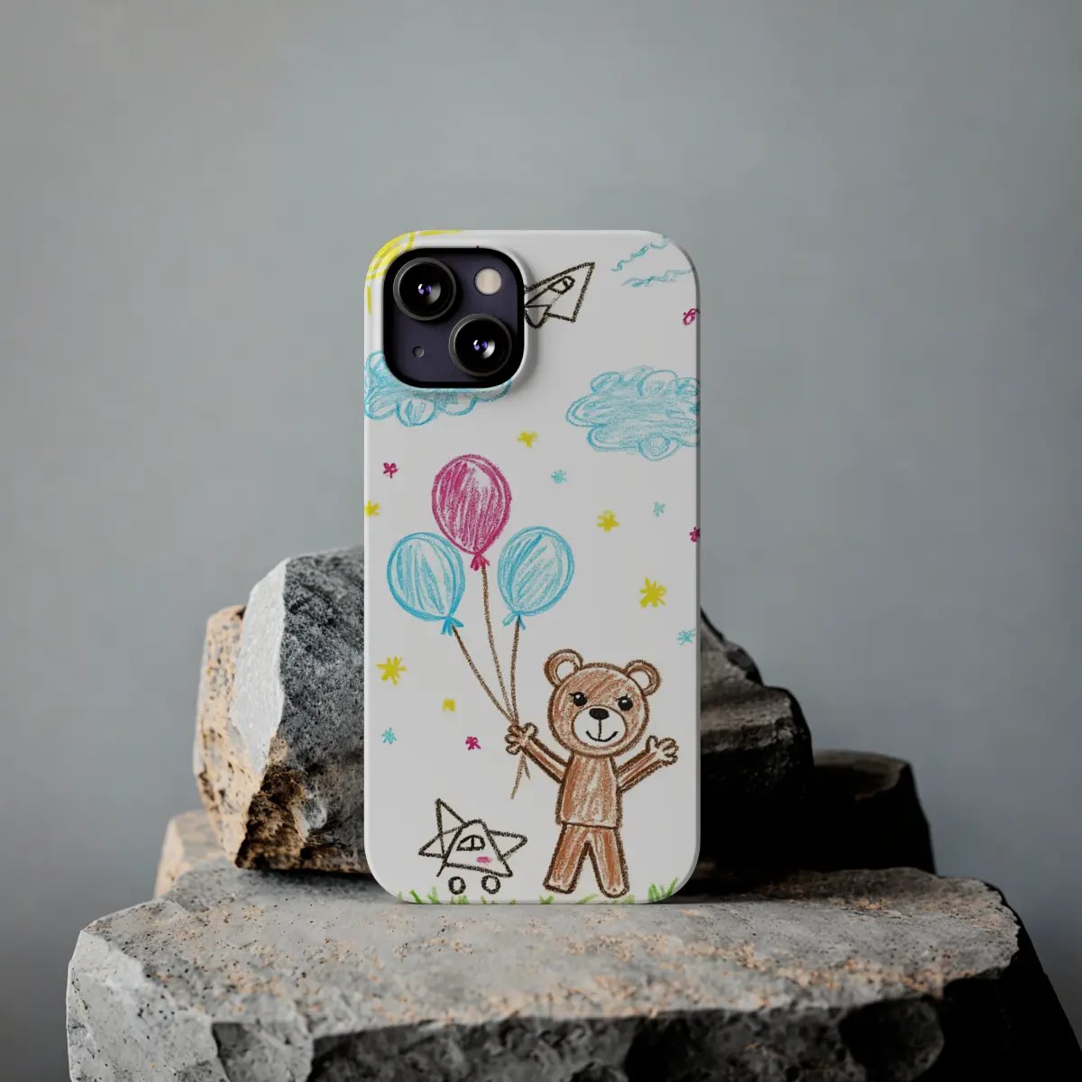 Bear Balloon Joy Slim Phone Case Bear Balloon Joy Slim Phone Case