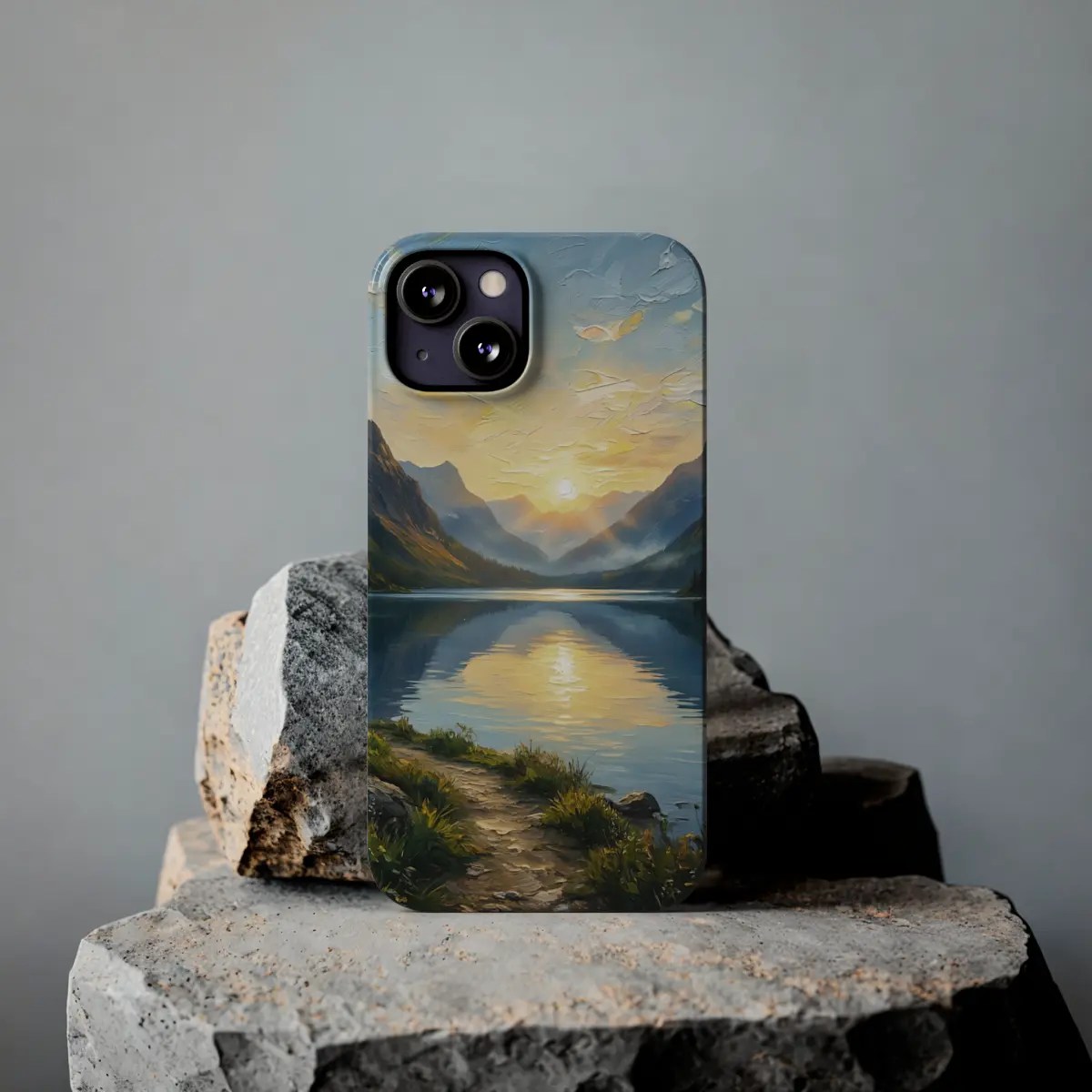 Alpine Lake Dawn Slim Phone Case Alpine Lake Dawn Slim Phone Case