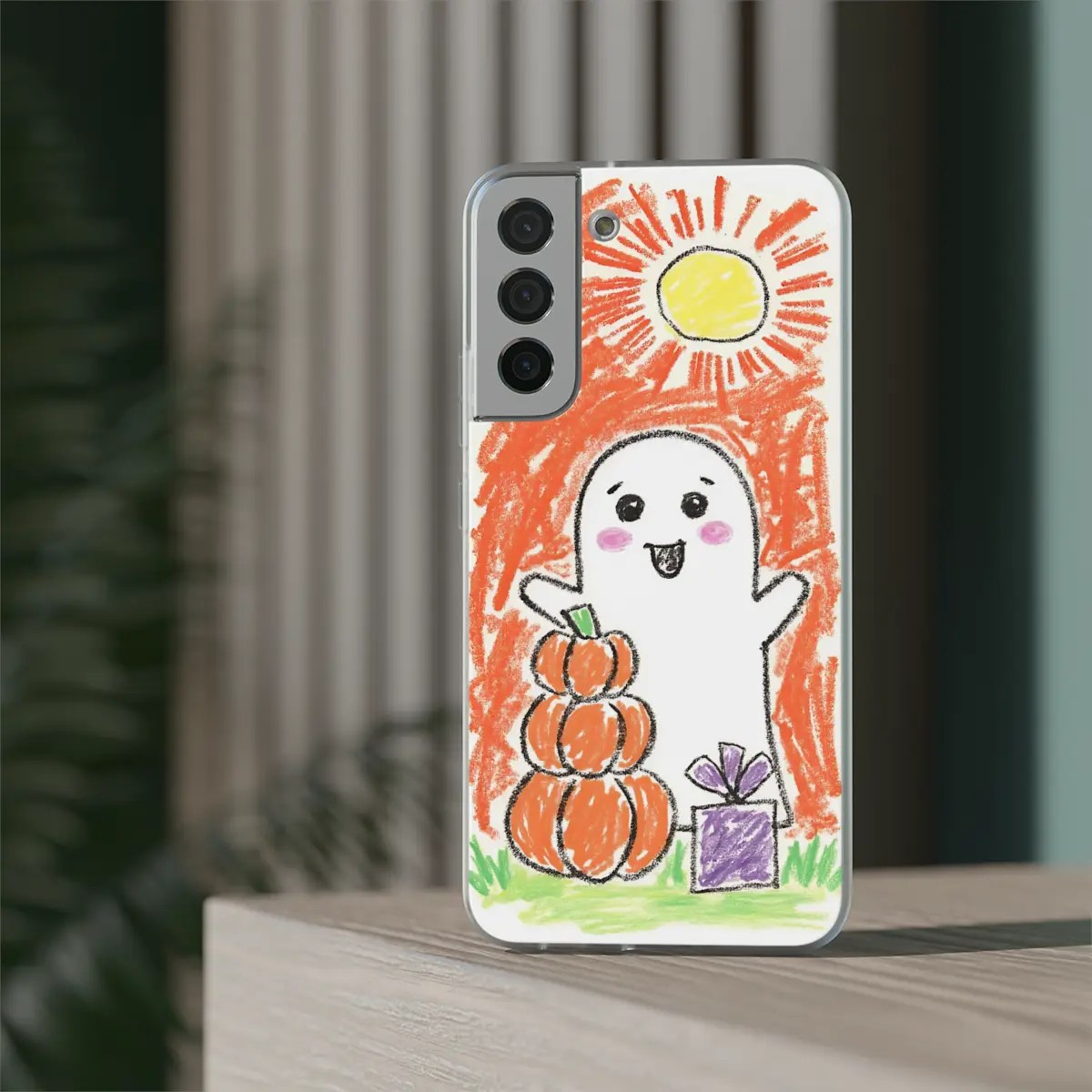 Ghost Pumpkin Play Flexi Phone Case Ghost Pumpkin Play Flexi Phone Case