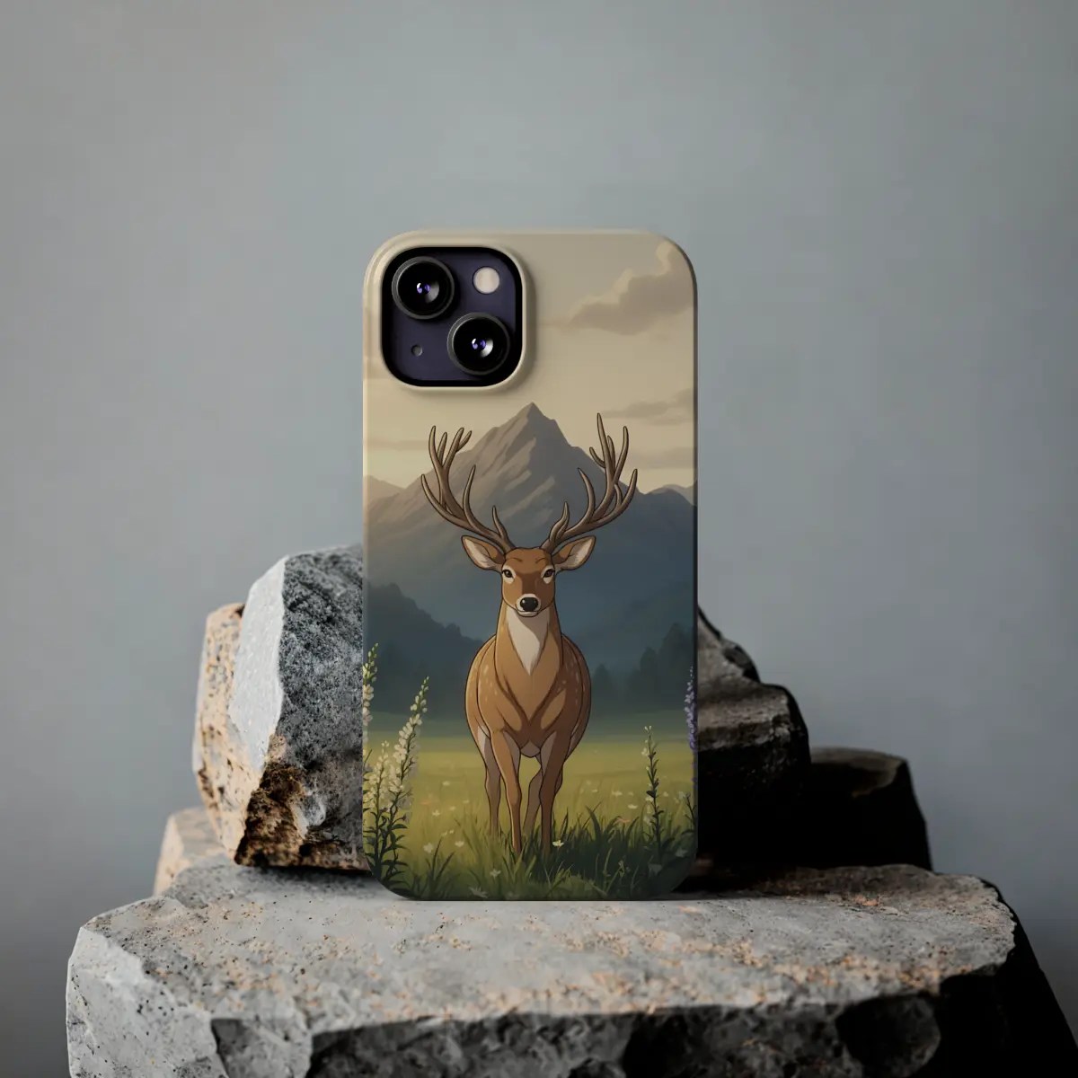 Deer Meadow Dawn Slim Phone Case Deer Meadow Dawn Slim Phone Case