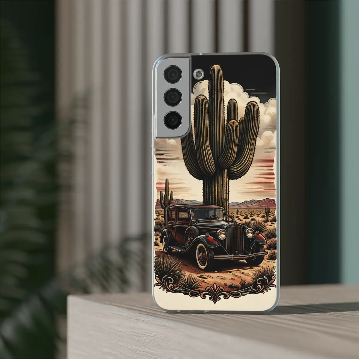 Desert Road Car Flexi Phone Case Desert Road Car Flexi Phone Case