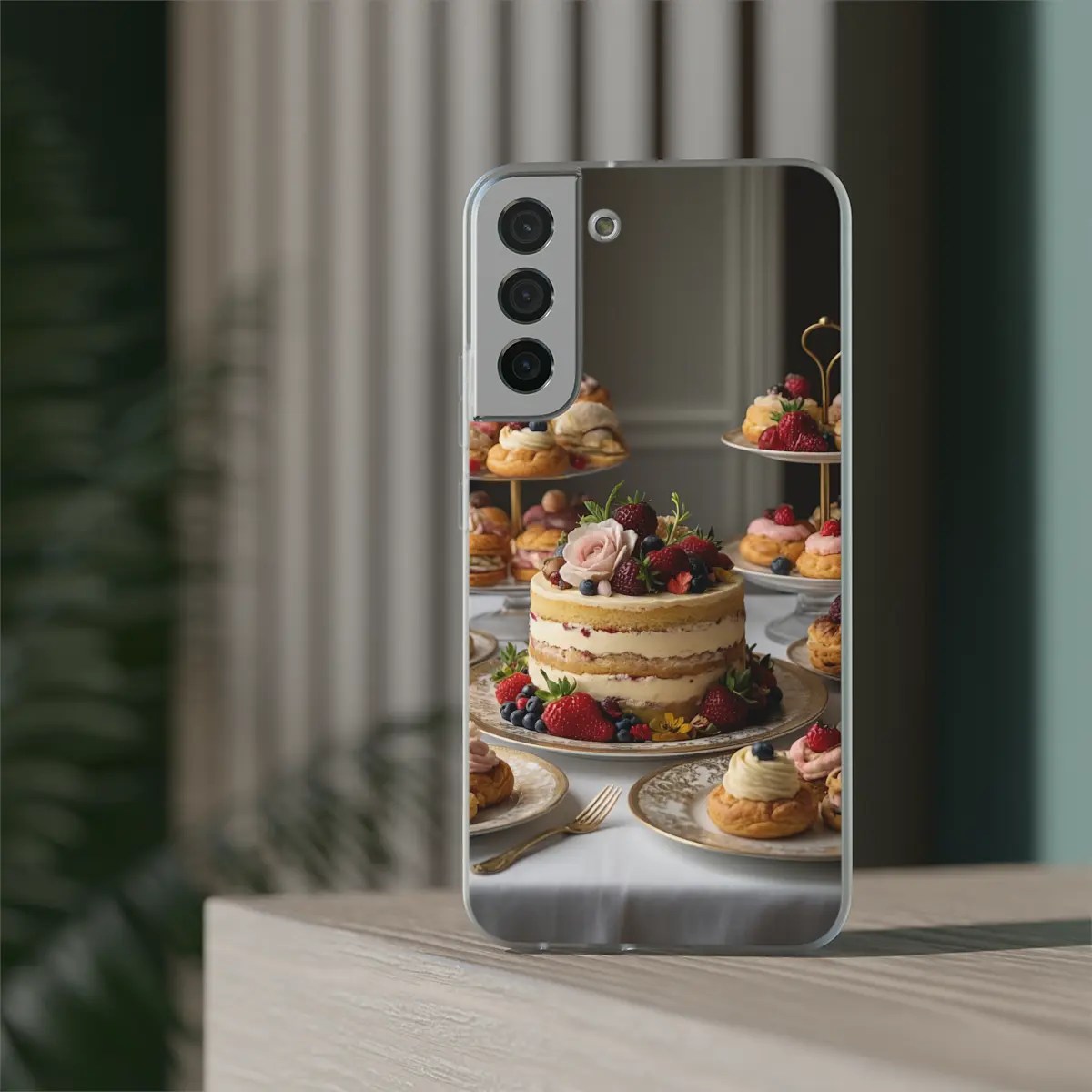 Dessert Tableau Flexi Phone Case Dessert Tableau Flexi Phone Case