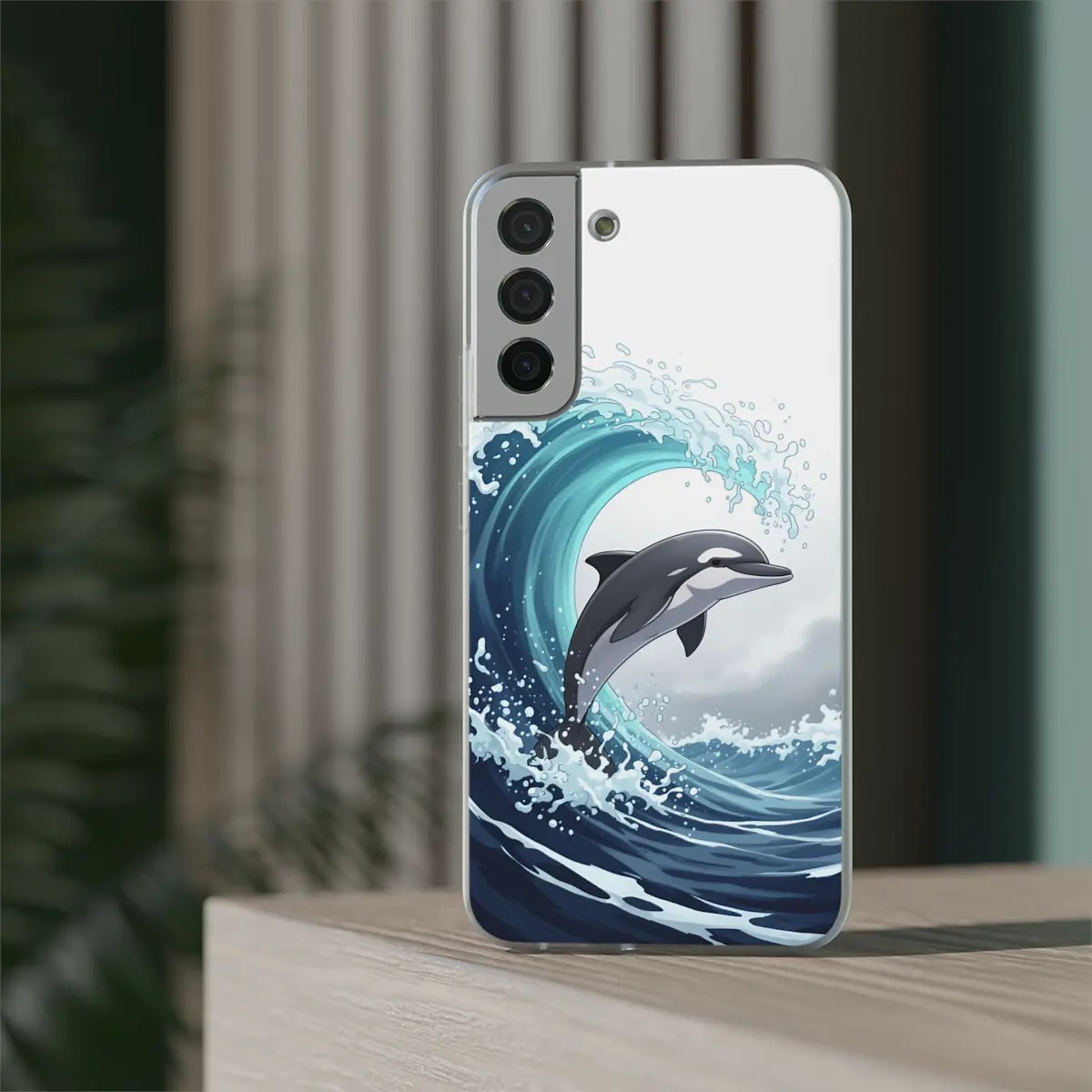 Dolphin Wave Flexi Phone Case Dolphin Wave Flexi Phone Case