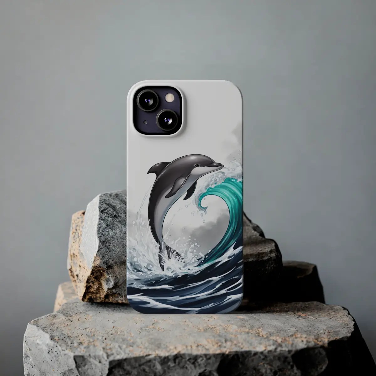 Dolphin Wave Slim Phone Case Dolphin Wave Slim Phone Case